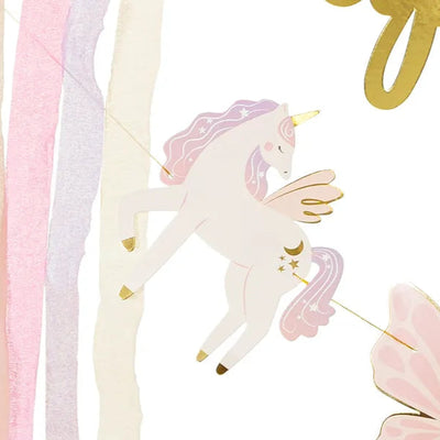 Guirnalda XL Happy B-day unicornios