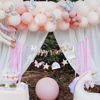 Guirnalda XL Happy B-day unicornios