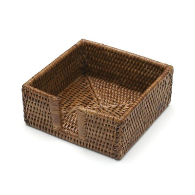 Porta servilletas cocktail Ratán marrón Premium