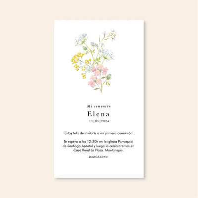 Personalized Spring Flower Invitations