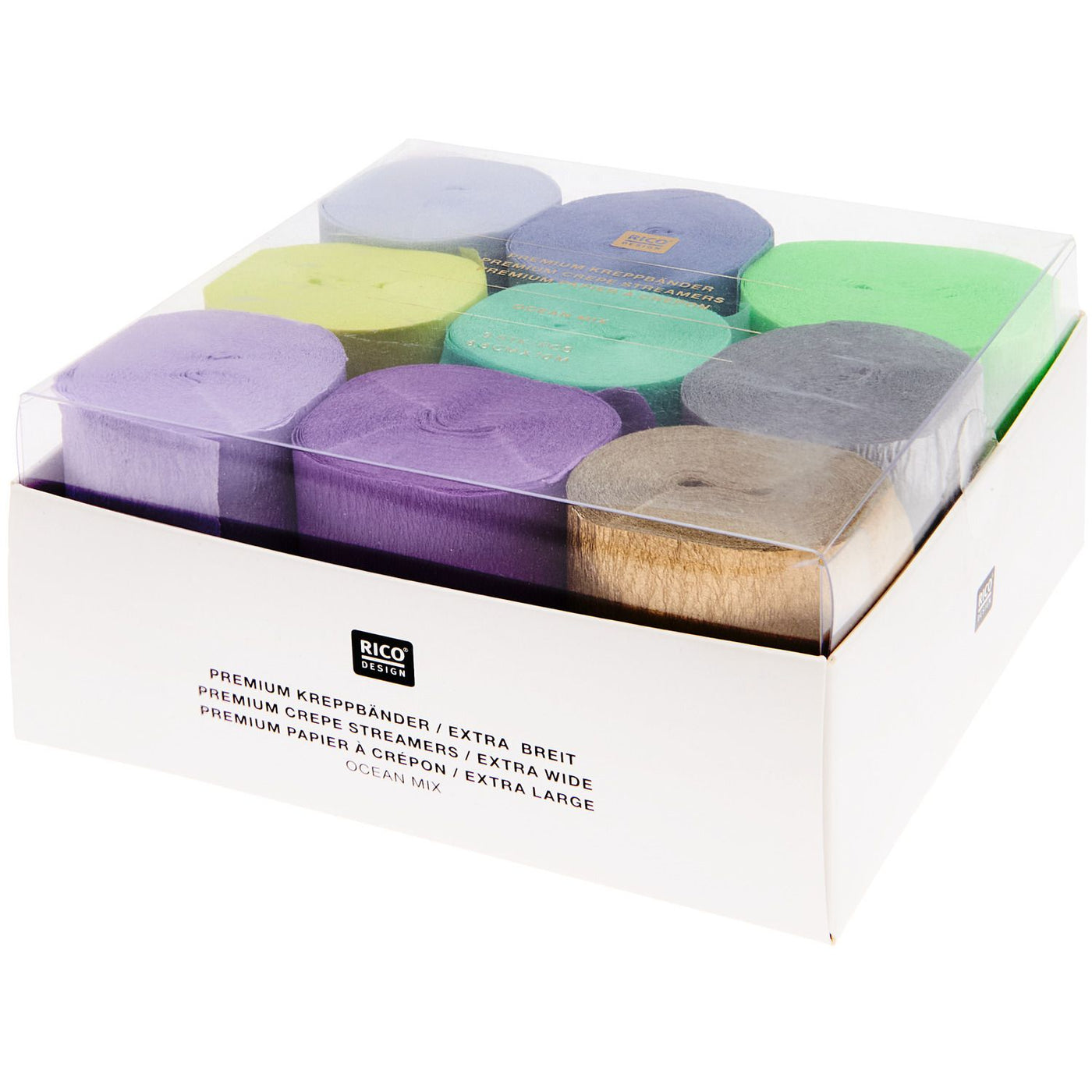 Kit cintas crepé Ocean / 9 uds.