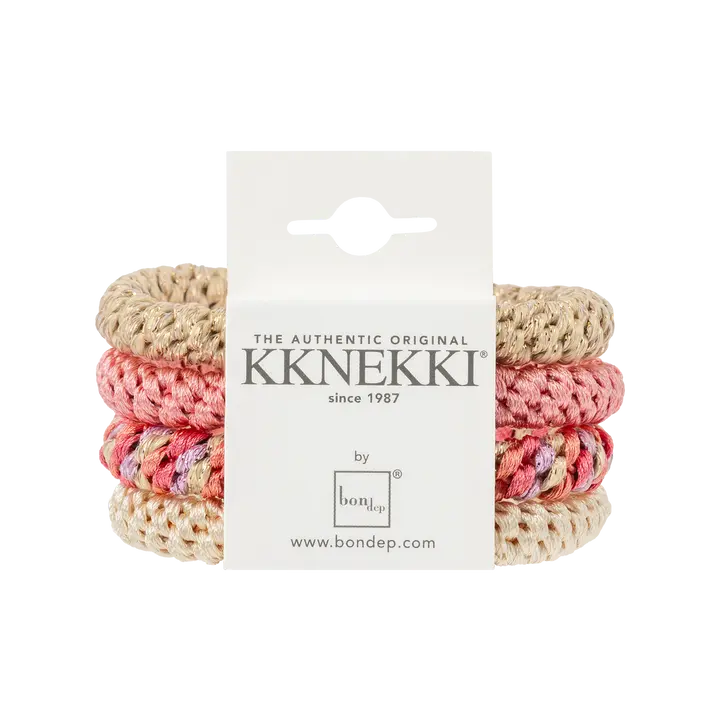 Goma de pelo Kknekki mix Rose-beige /4 uds.