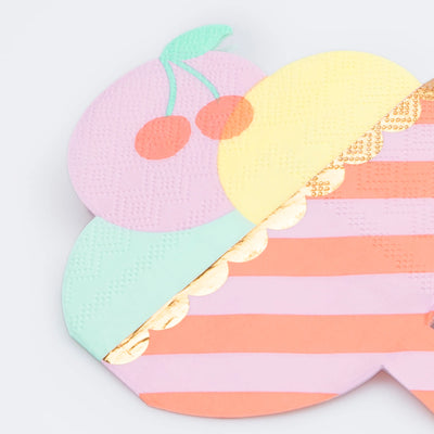 Ice cream cup napkin pastel / 16 pcs.