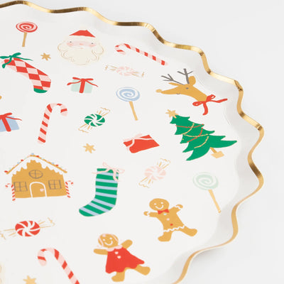 Jolly Christmas plate / 8 pcs.