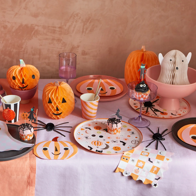 Halloween Groovy Pumpkin Plate / 8 pcs.