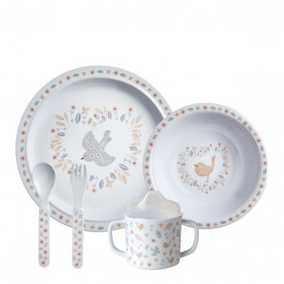 Birds Melamine Dinnerware Set