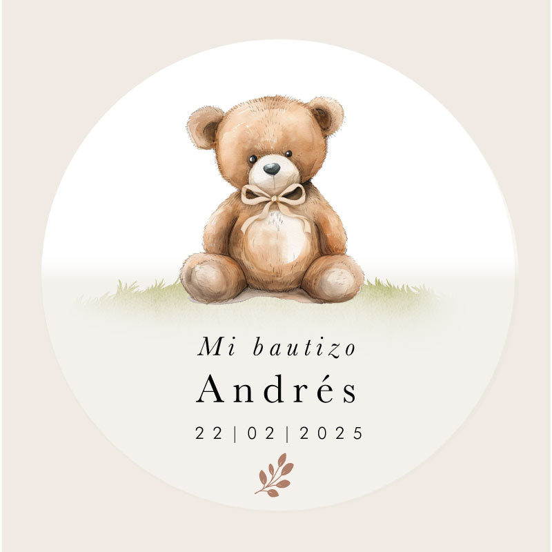 Personalized Teddy Sticker