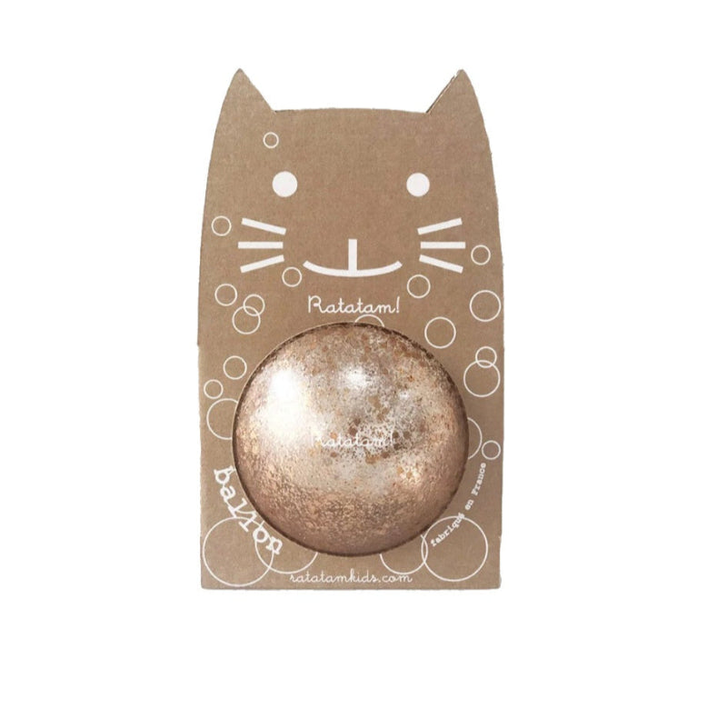 Pelota burbuja glitter cobre