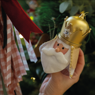 Gold Three Wise Men's Balloon Hanging Weight with Light
