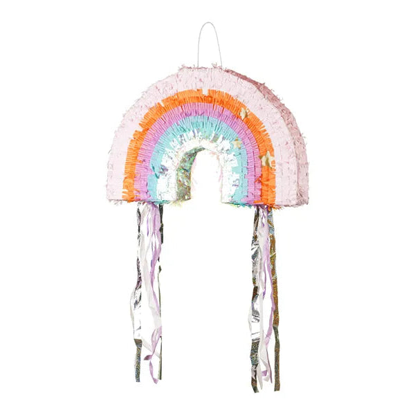 Medium pastel rainbow piñata