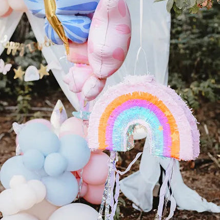 Medium pastel rainbow piñata