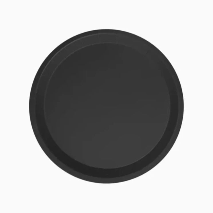 Basic black biodegradable plate / 10 pcs.