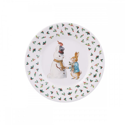 Christmas Snow Peter Rabbit Dessert Plate