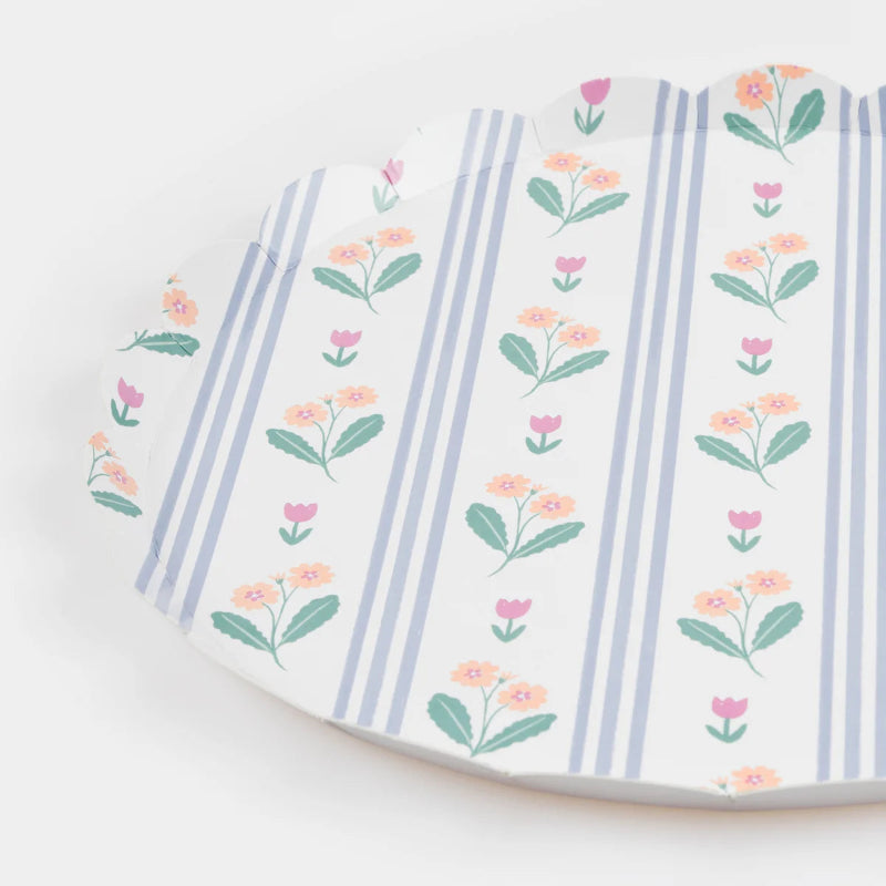 Platos estampados flores pastel Bloomsbury / 8 uds.