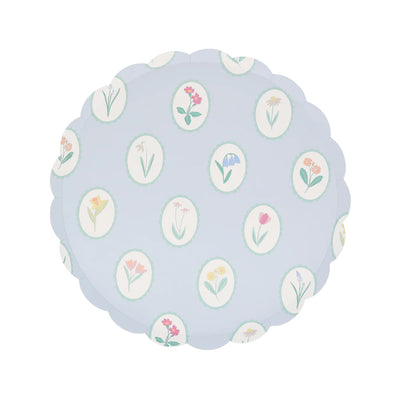 Platos estampados flores pastel Bloomsbury / 8 uds.