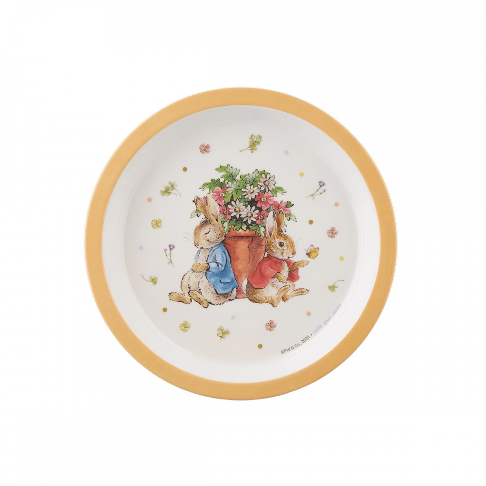 Bowl melamina Spring Flower Peter Rabbit melocotón