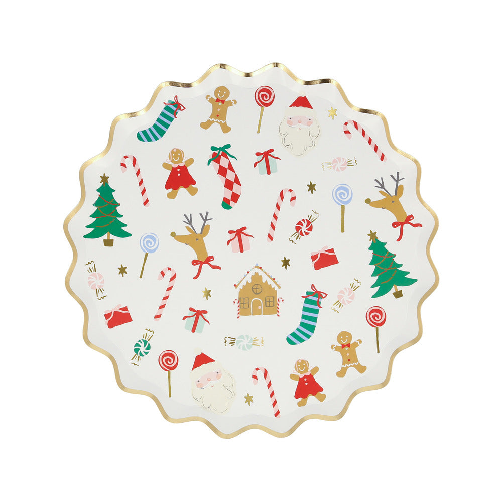 Jolly Christmas Cake Plates