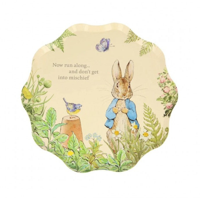 Peter Rabbit plate in the garden / 8 pcs.