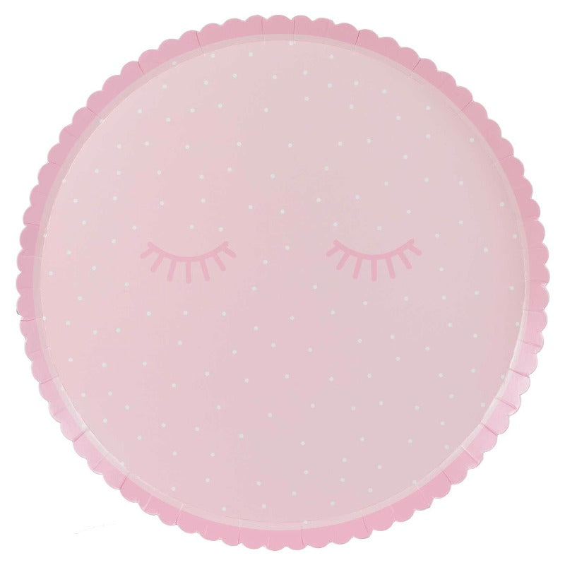 Pink Pajama Party plate / 8 pcs.