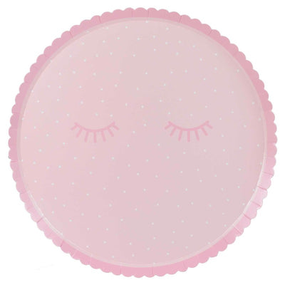 Pink Pajama Party plate / 8 pcs.