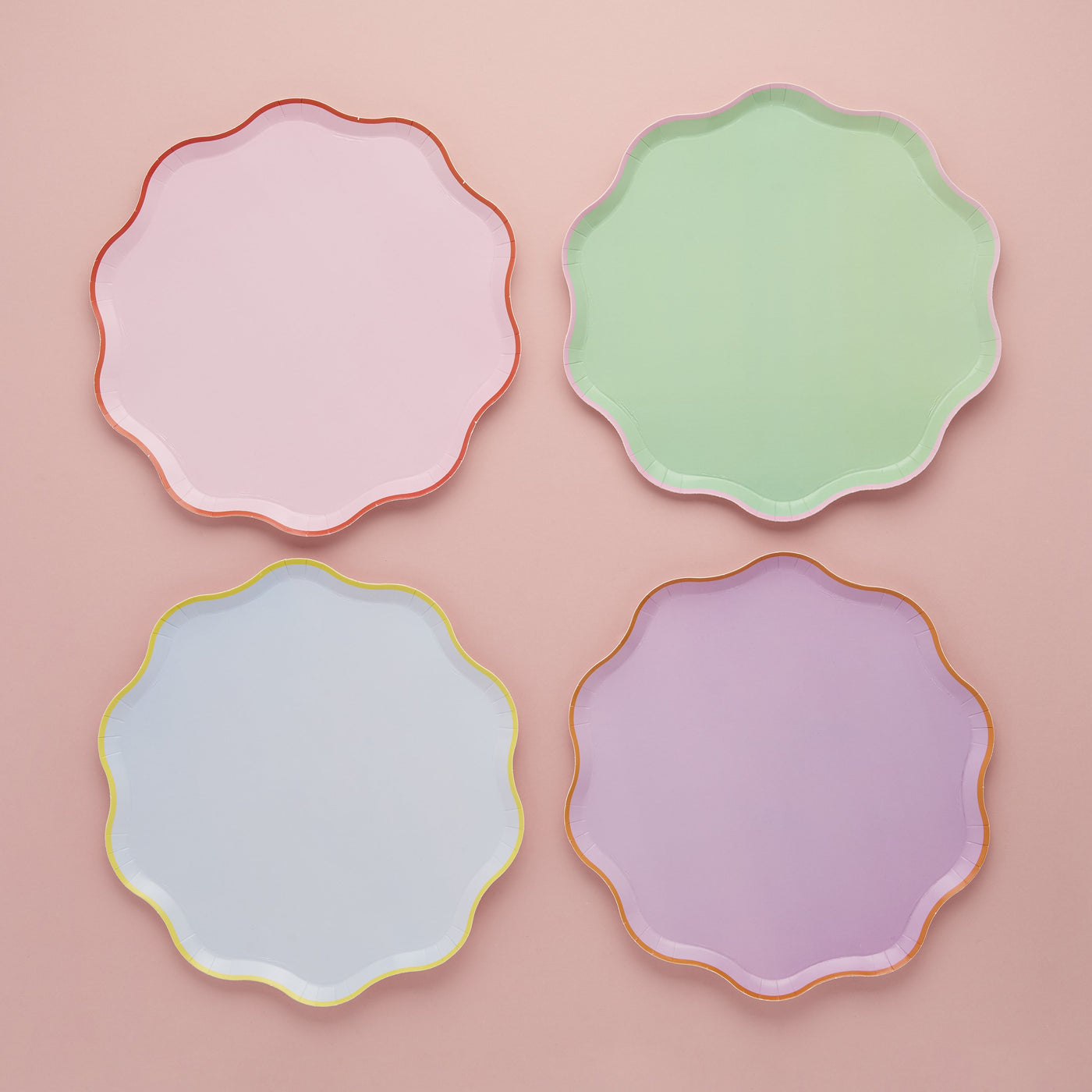 Bright Banquet pastel plates / 8 pcs.