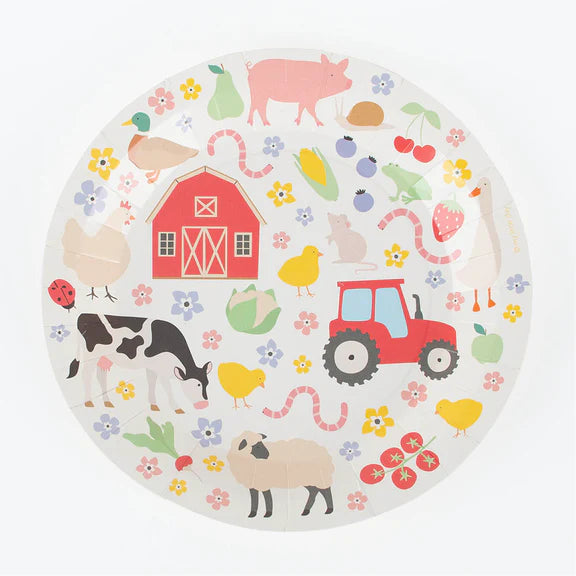Platos Eco mix granja/ 8 uds.