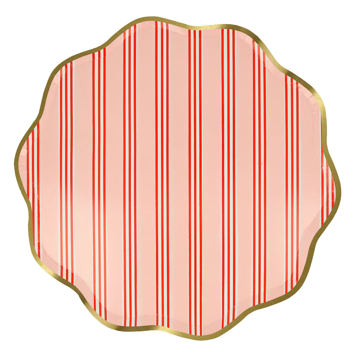 Striped Christmas Plates