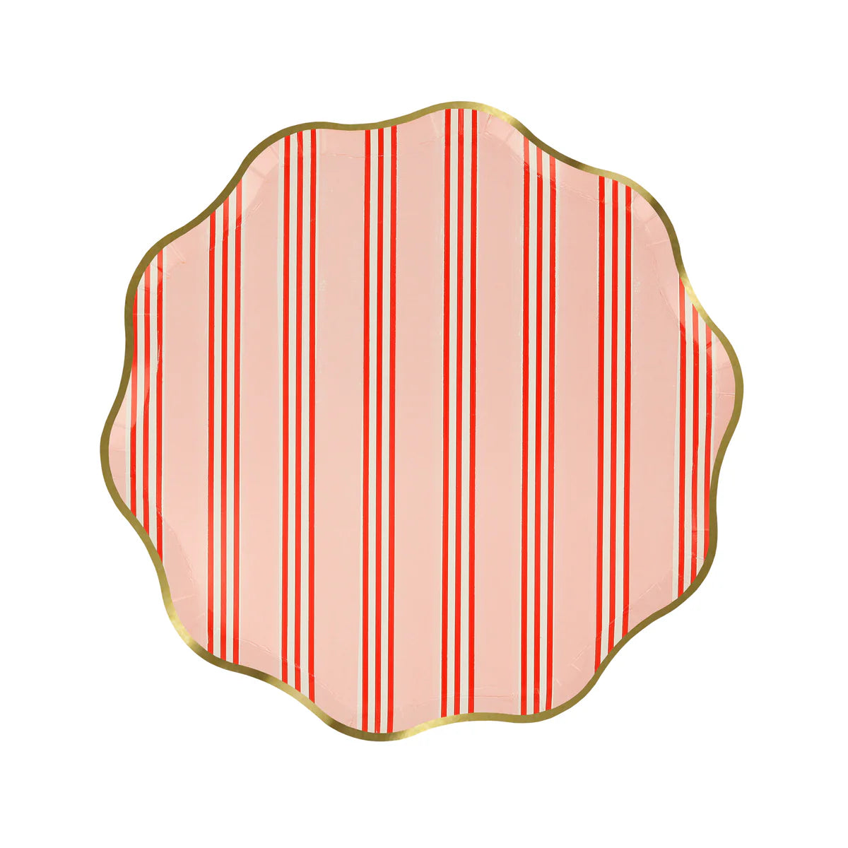 Striped Christmas Plates