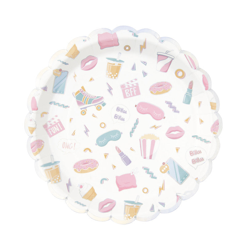 Platos pijama party ICON / 8 uds.