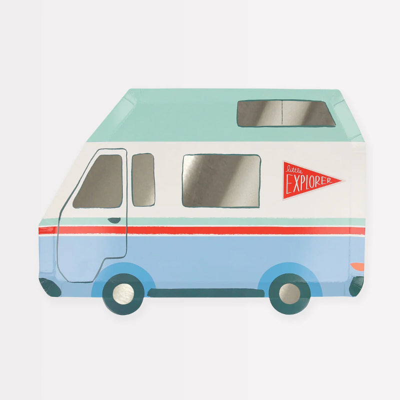 Plato caravana camping explorador/ 8 uds.