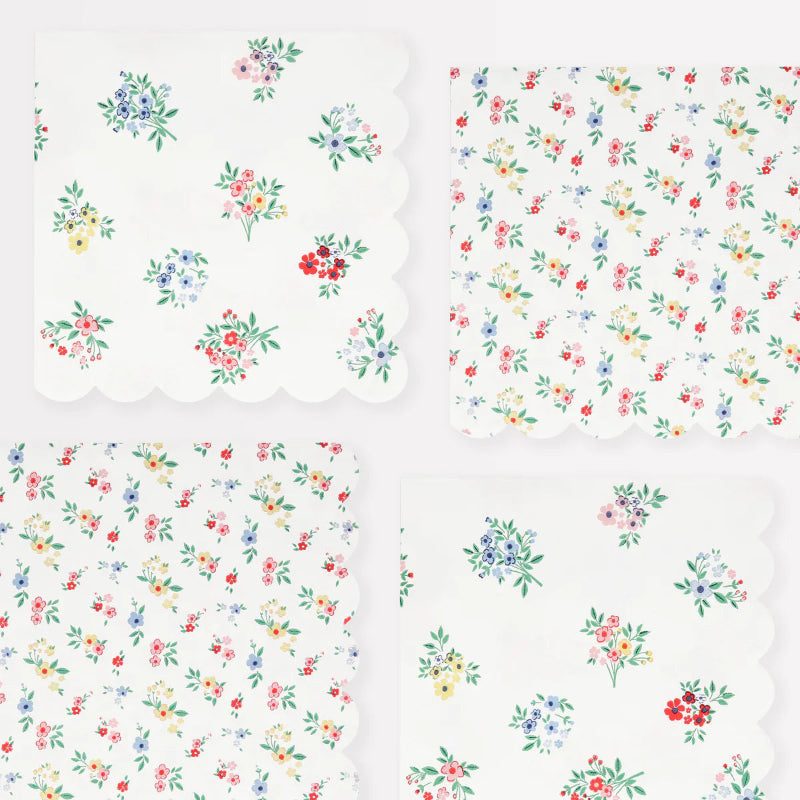 Ditsy Posy Printed Napkins / 16 pcs.