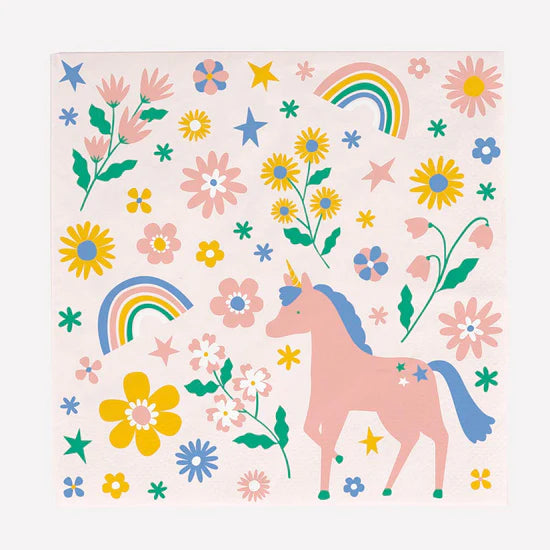 ECO unicorn napkins / 20 pcs.