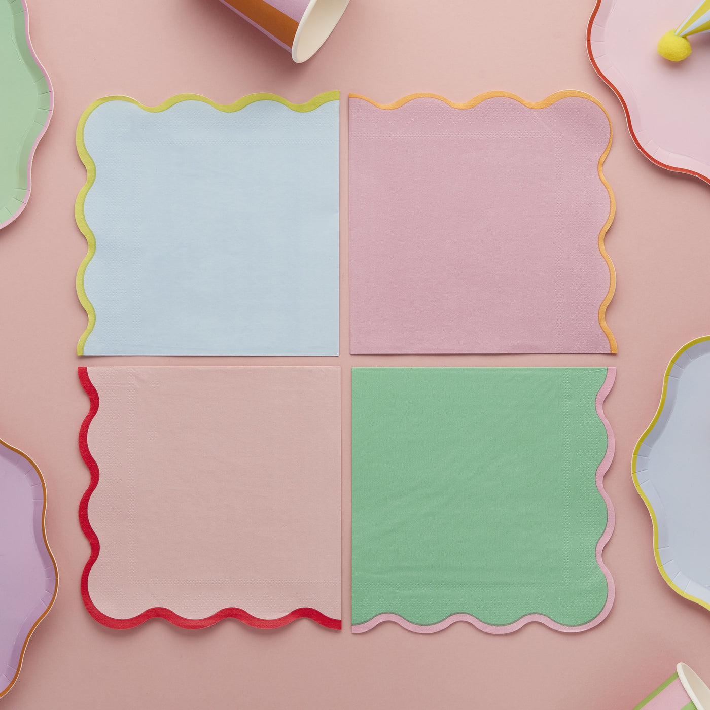 Bright Banquet Pastel Napkins / 16 pcs.