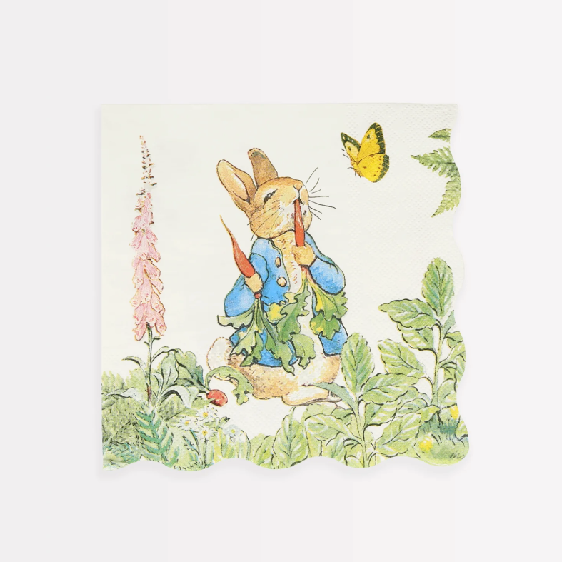 Peter Rabbit in the garden Lunch napkin / 16 pcs.