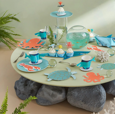 Sea animals cupcake kit