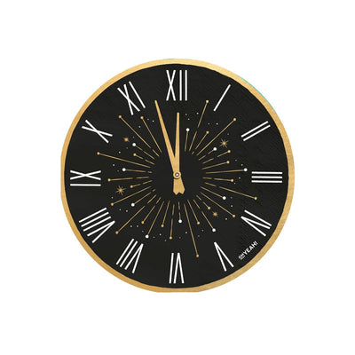 Servilletas Nochevieja Reloj / 20 uds.