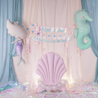 Pastel mermaid foil balloon