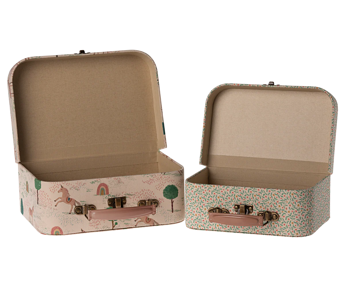 Conjunto de malas unicórnio e flores / 2 peças. 