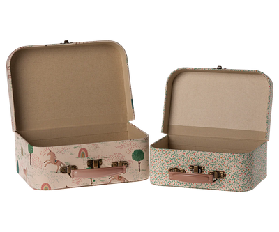 Conjunto de malas unicórnio e flores / 2 peças. 