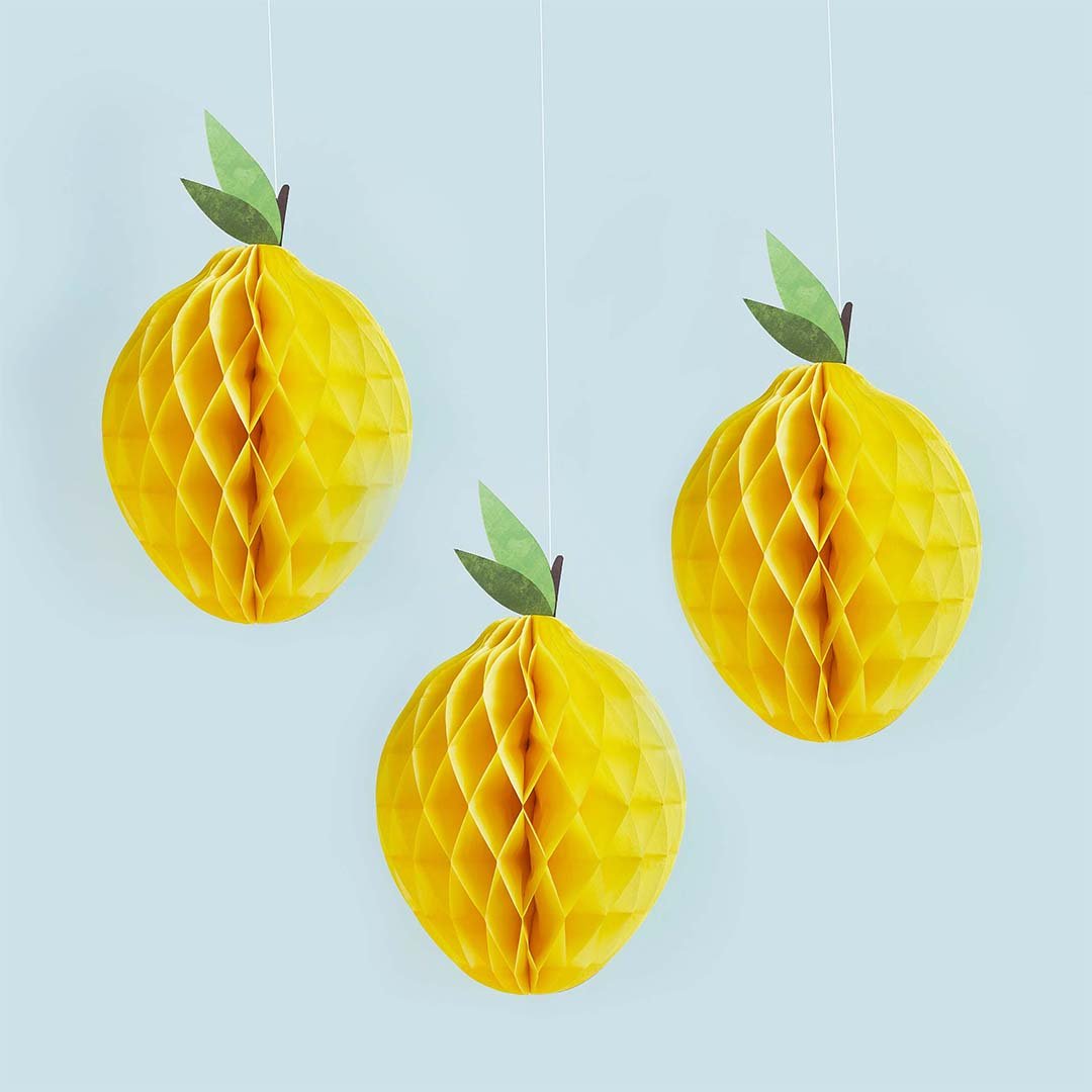 Set nido de abeja Limón / 3 uds.