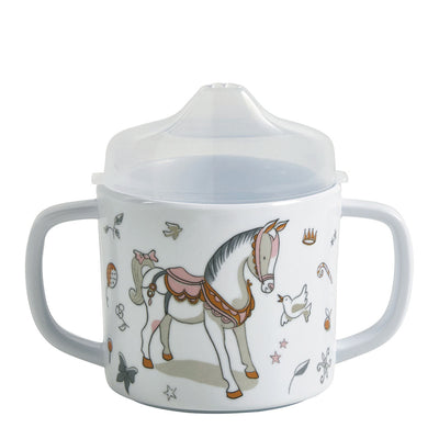 Taza con asas  y cuchara Little Carousel