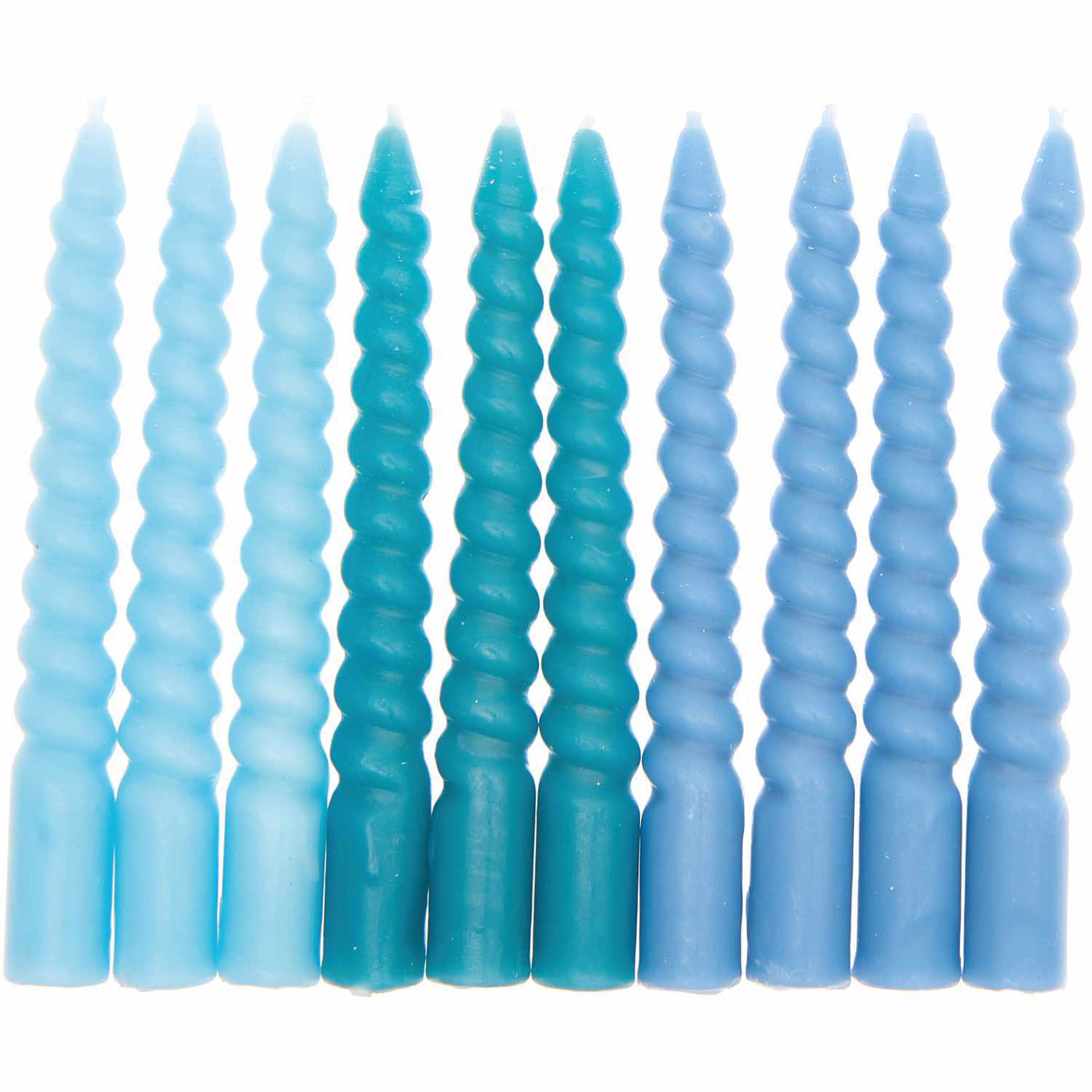 Set de velas mix azules