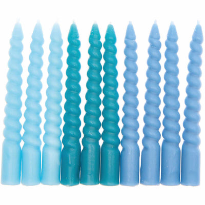 Set de velas mix azules
