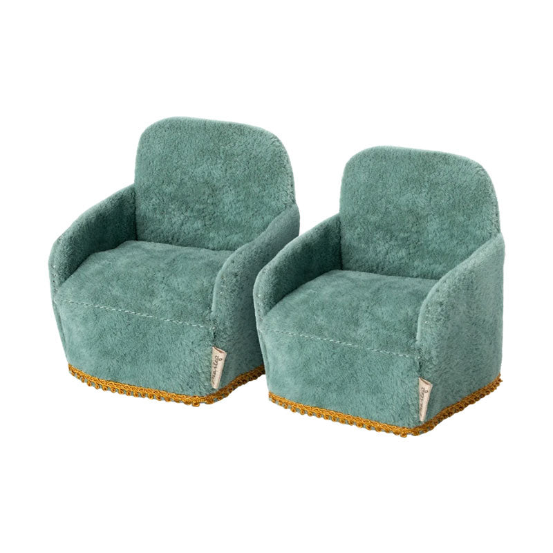 Maileg velvet armchair set