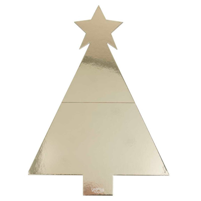 Tábua de lanche dourada para árvore de Natal
