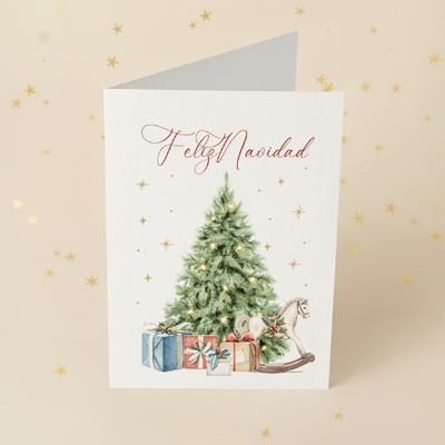 Tarjeta Navidad Feliz Navidad sin sobre