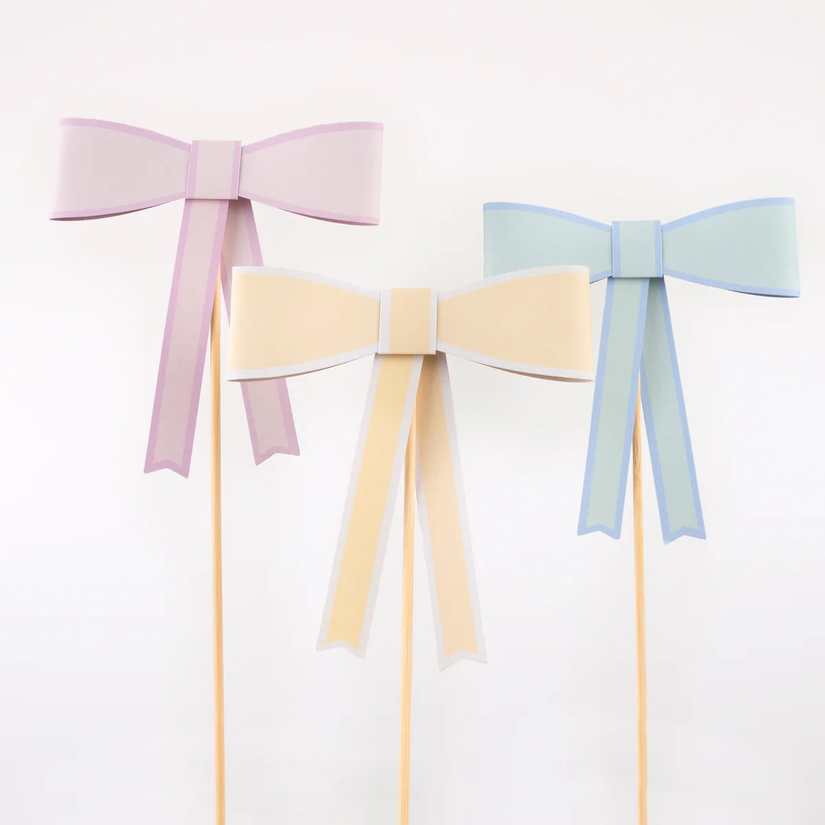 Cake topper Lazos pastel / 3 uds.