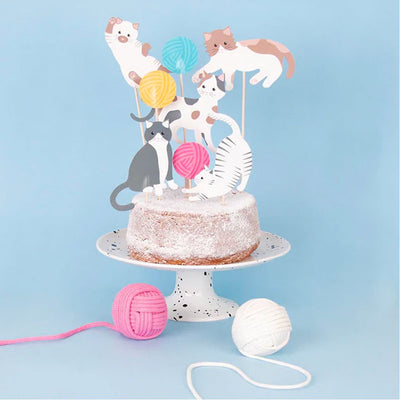 Cats cake topper / 8 pcs.