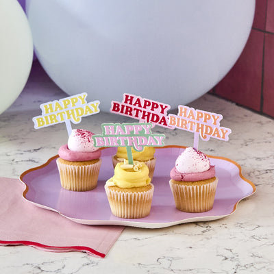Groovy Happy Birthday Skewers / 12 pcs.