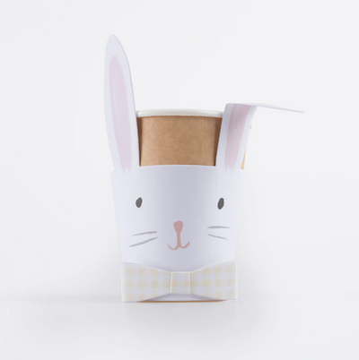 Pastel Vichy bow bunny glasses